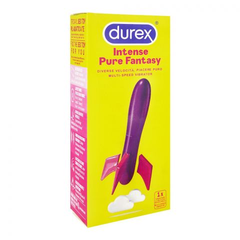 Durex Intense Pure Fantasy Multi-Speed Vibrator, Adult Sex Toy, Battery Included, Waterproof, 5 Hours of Play