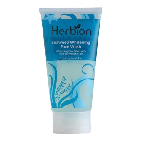 Herbion Naturals Seaweed Whitening Face Wash, For All Skin Types, 100ml