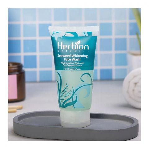 Herbion Naturals Seaweed Whitening Face Wash, For All Skin Types, 100ml