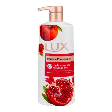 Lux Dazzling Pomegranate Body Wash, 450ml