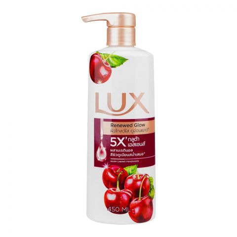 Lux Renewed Glow Warm Cherry Fragrance Body Wash, 450ml