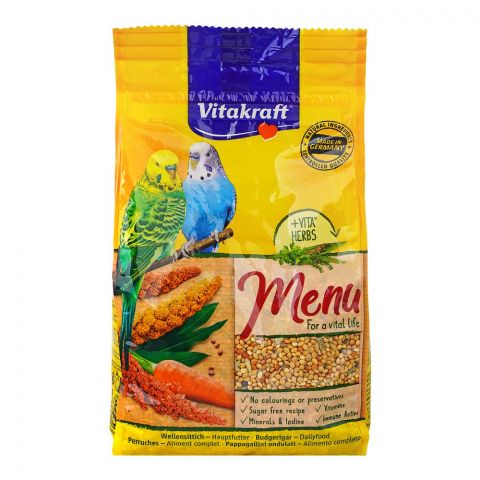 Vitakraft Bird Food Menu Budgerigar, 500g Pouch