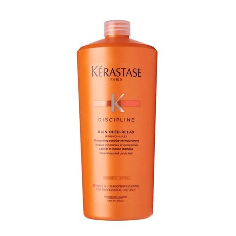 Kerastase Discipline Bain Oleo-Relax Shampoo With Coconut Oil, For Frizzy Hair, 1000ml