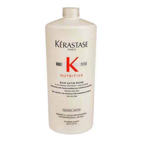 Kerastase Nutritive Bain Satin Riche Shampoo, For Dry Hair Types, 1000ml