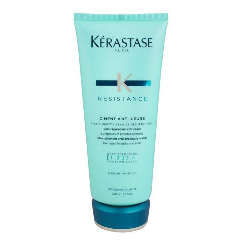 Kerastase Resistance Ciment Anti-Usure and Anti-Breakage Conditioner, For Weak and Damaged Hair, 200ml