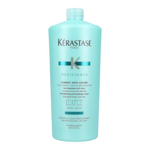 Kerastase Resistance Ciment Anti-Usure and Anti-Breakage Conditioner, For Weak and Damaged Hair, 1000ml