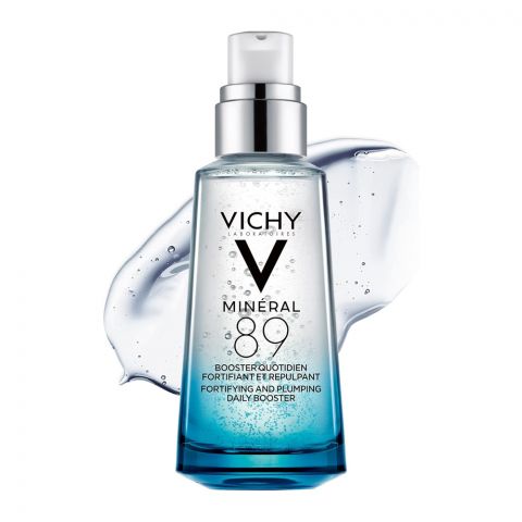 Vichy Mineral 89 Fortifying & Hydrating Daily Skin Booster Serum With Hyaluronic Acid, Fragrance & Oil-Free