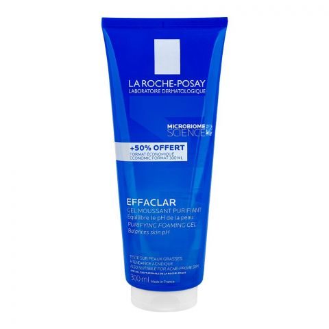 La Roche-Posay Effaclar Purifying Foaming Gel Cleanser, For Oily Skin, Non-Comedogenic, 300ml