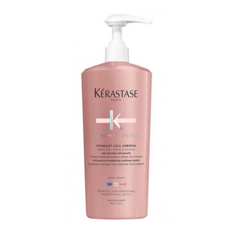 Kerastase Fondant Cica Chroma Strengthening Conditioner, For Color Treated Hair, 1000ml