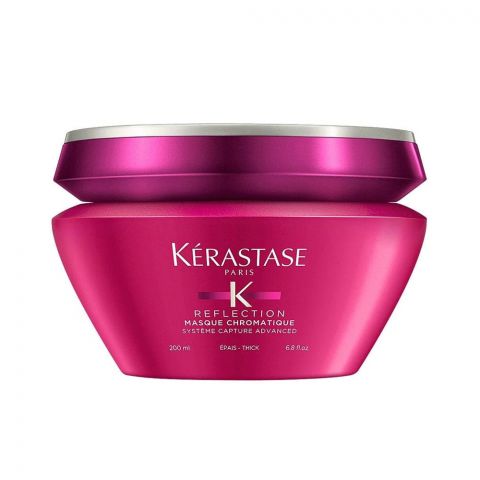 Kerastase Reflection Masque Chromatique Hair Mask, Protects Color, UV Filter, Shiny Hair, 200ml