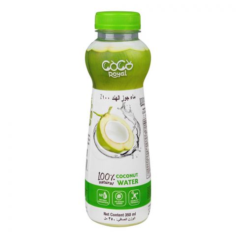 Coco Royal 100% Natural Coconut Water, No Sugar Added, 350ml