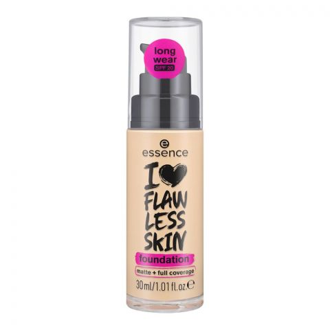 Essence I Love Flawless Skin Foundation, Long Wear, SPF-20, 30ml, 30 Dark Porcelain