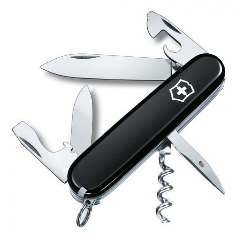 Victorinox Spartan Swiss Army Knife, 12 Functions, Black, 1.3603.3