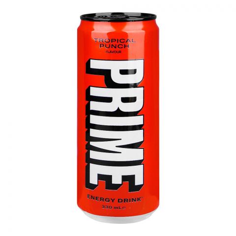 Prime Tropical Punch Energy Drink, 330ml Can