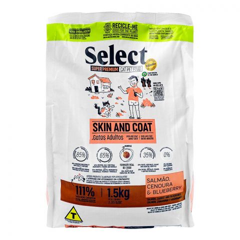 Monello Select Skin & Coat Adult Cats Pet Food, 1.5kg