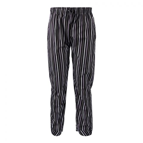 Basix Men's Cotton Striped Trouser, Burgundy, Black & Beige, MT-918