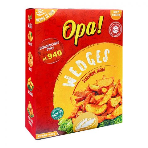 Opa! Potato Wedges, 1000g