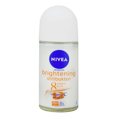 Nivea Brightening 8 Super Food Vitamin C Underarm Roll-On, 50ml