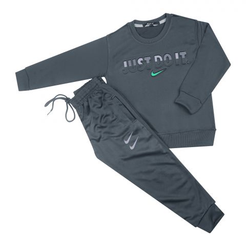 Kids Tracksuit Just Do It, Sweatshirt and Trouser, Gray