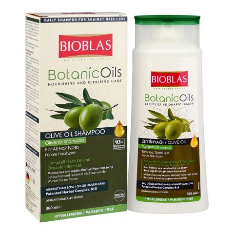 Bioblas Botanic Oils Olive Oil Herbal Shampoo, 360Ml