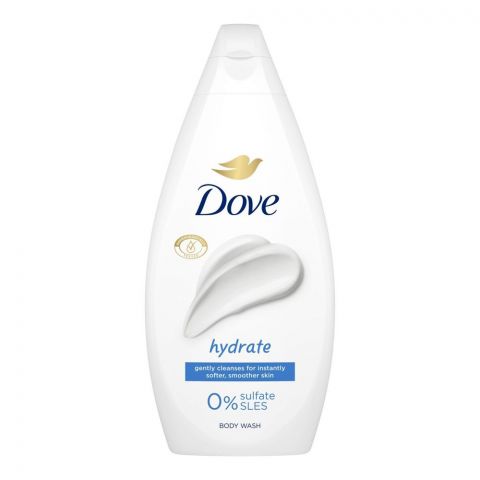 Dove Hydrate Body Wash, For Softer, Smoother Skin, 0% Sulfate, 450ml