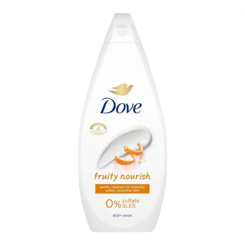 Dove Fruity Nourish Body Wash, For Softer, Smoother Skin, 0% Sulfate, 450ml