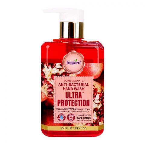 Inspire Pomegranate Anti-Bacterial Hand Wash, 550ml