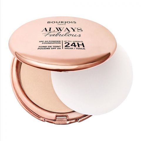 Bourjois Always Fabulous Powder Foundation, SPF-20, 125 Ivory