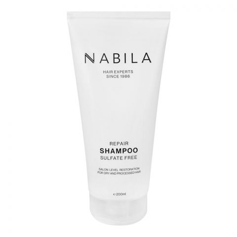 Nabila Hair Experts Sulfate Free Repair Shampoo, For Dry and Proceed Hair, 200ml