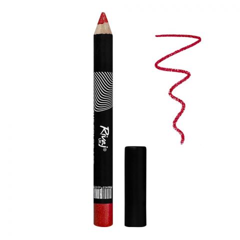 Rivaj UK The Color Art Waterproof Long Lasting Lipstick Pencil, 07 Glitter Rose