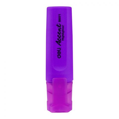 Deli Accent Highlighter, Purple, 1-Pack, ES621 PU