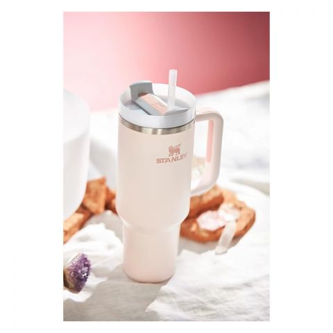 Stanley Quencher H2.0 FlowState Stainless Steel Insulated Tumbler With Lid & Straw, 1800ml, Rose Quartz