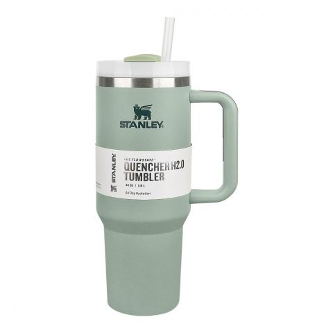 Stanley Quencher H2.0 FlowState Stainless Steel Insulated Tumbler With Lid & Straw, 1800ml, Green