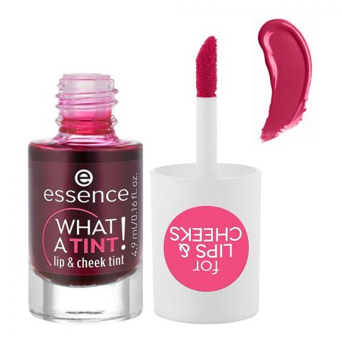 Essence What A Tint! Lip & Cheek Tint, 4.9ml, 01 Kiss From A Rose