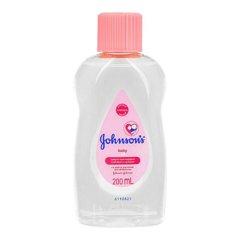 Johnson's Baby Oil, No Parabens and Phthalates, 200ml