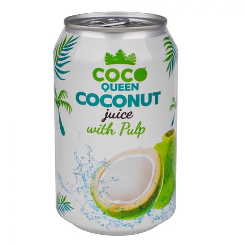 Coco Queen Coconut Juice With Pulp, 310ml Can