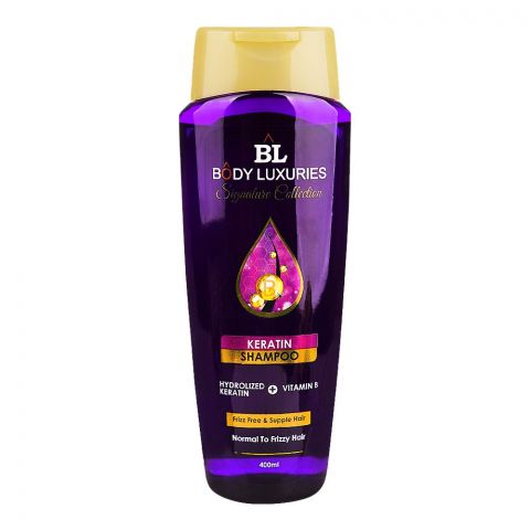 Body Luxuries Signature Collection Keratin Shampoo, For Normal To Frizzy Hair, 400ml