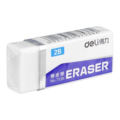 Deli Classic Eraser, White, 1-Pack, E7536