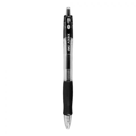 Deli Arrix Gel Pen, 0.5mm, Black, 1-Pack, EG8-BK