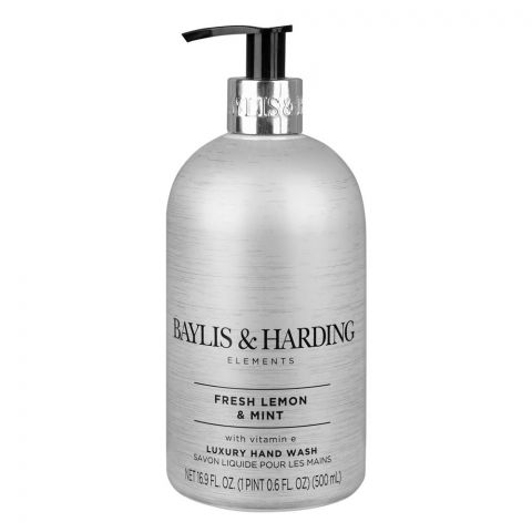 Baylis & Harding Elements Fresh Lemon & Mint Luxury Hand Wash, 500ml