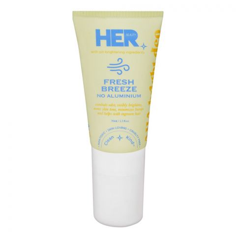 Her Beauty Fresh Breeze Bright A-HA Deodorant, No Aluminium, 70ml