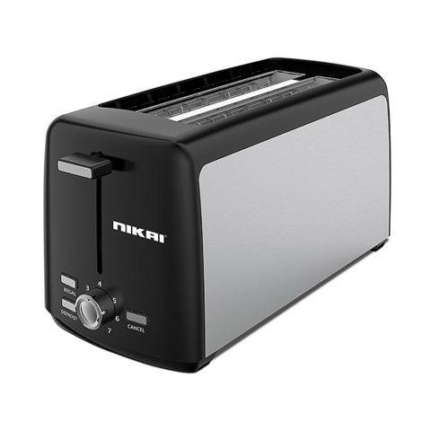 Nikai 4 Slice Bread Toaster, 1400W, NBT666S1