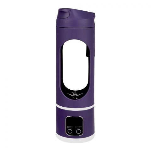 Inaaya Traders Mini Portable Smoothie Mixer, 25W, 3 Modes, 450ml, Purple, HS-860