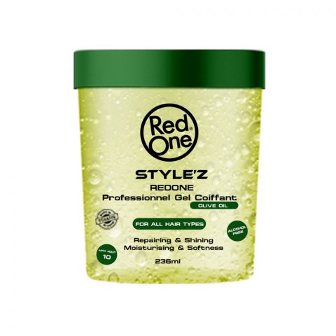 Redone Style'z Professional Hair Gel With Olive Oil, For All Hair Types, 236ml