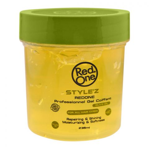 Redone Style'z Professional Hair Gel With Olive Oil, For All Hair Types, 236ml