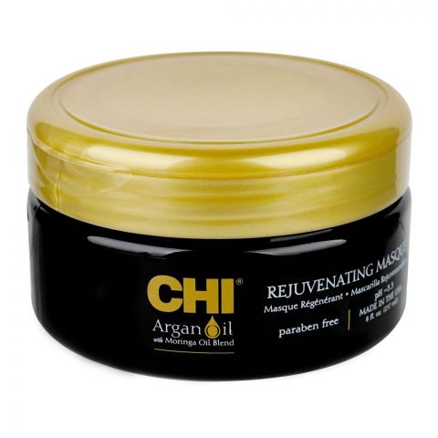 CHI Argan Oil Rejuvenating Hair Mask, Paraben Free, For Damaged Hair, 237ml