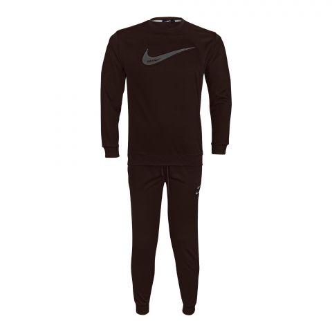 Men's Tracksuit With Sweatshirt and Trouser, Brown