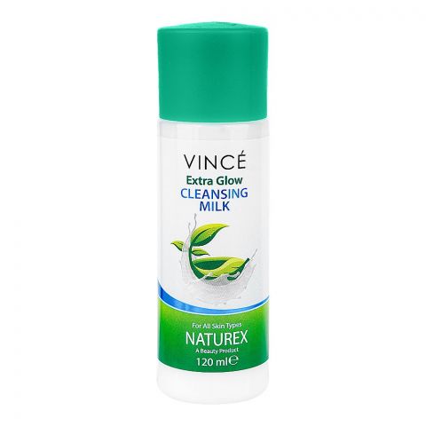 Vince Naturex Extra Glow Cleansing Milk, For All Skin Types, 120ml