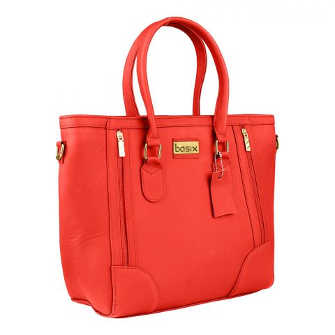 Basix Women Hand Bag, Red, SLB-P05