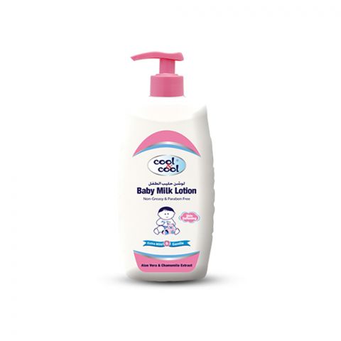 Cool & Cool Baby Milk Lotion With Chamomile & Aloe Vera, Non Greasy & Paraben Free, 500ml